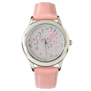 Creepy Flowers Patroon Horloge