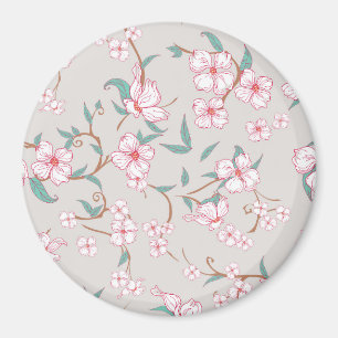 Creepy Flowers Patroon Magneet