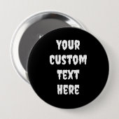 Creepy Font Gepersonaliseerde Pin-On Button (Voorkant /achterkant)