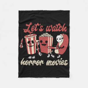 Creepy Funny Let's Watch Horror Movies Spooky Hall Fleece Deken