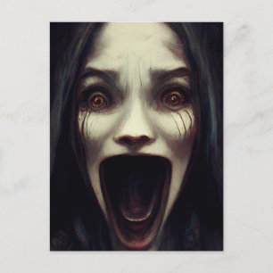 Creepy geest Halloween 2022 Feestdagenkaart