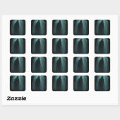 Creepy geest vierkante sticker (Vel)