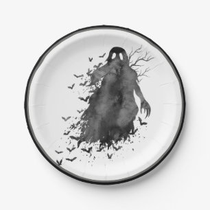 Creepy Ghost Halloween Paper-Bord Papieren Bordje