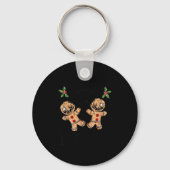 Creepy Gingerbread Cookies For Krampus Xmas Goth H Sleutelhanger (Voorkant)