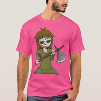 Creepy Girl met Ax T-shirt