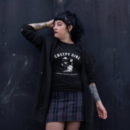 Creepy Girls Appreciation Society Halloween Gothic T-shirt