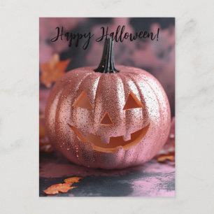 Creepy Glitter Pumpkins Halloween Wenskaart Briefkaart