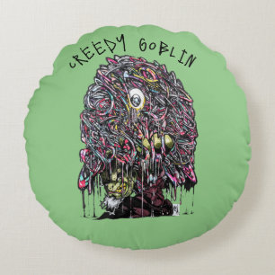 Creepy Goblin Rond Kussen