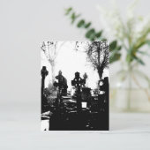 Creepy Gothic Graveyard Briefkaart (Staand voorkant)