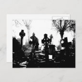 Creepy Gothic Graveyard Briefkaart (Voorkant / Achterkant)