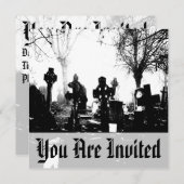 Creepy Gothic Graveyard Kaart (Voorkant / Achterkant)