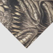 Creepy Gothic Horror Demon Biomatter Tissuepapier (Detail)