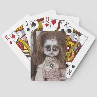 Creepy Gothic Porcelain Doll Victoriaans Gothic Pokerkaarten