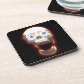 Creepy Gothic Screaming Skull Art Onderzetters (Linkerzijde)
