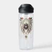 Creepy Gothic Spider voor Spiderweb Waterfles (Achterkant)