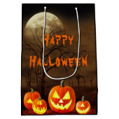 Creepy Graveyard Halloween Party Medium Cadeauzakje (Achterkant)