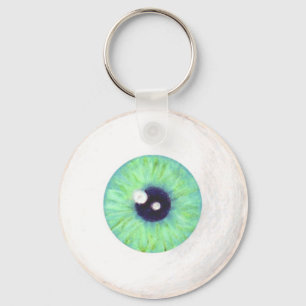 Creepy Green Eyeball Sleutelhanger