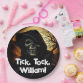 Creepy Grim Reaper Verjaardag Papieren Bordje (Feest)
