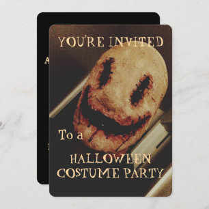 Creepy Guy Halloween Party Invitation Kaart