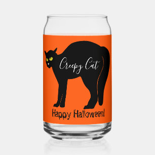 Creepy Halloween Black Cat