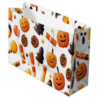 Creepy Halloween Grote Gift Bag met geesten Groot Cadeauzakje