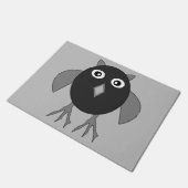 Creepy Halloween Owl Doormat Deurmat (Schuin)