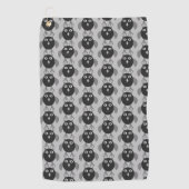 Creepy Halloween Owl Golf Towel Golfhanddoek (Voorkant)