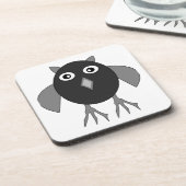 Creepy Halloween Owl Onderzetter (Linkerzijde)