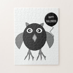 Creepy Halloween Party Owl Puzzle Legpuzzel
