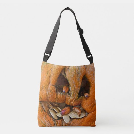 Creepy Halloween Pumpkin Bugs Crossbody Tas (Voorkant)