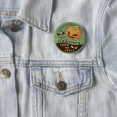 Creepy Halloween Pumpkin | Pin-Button Ronde Button 5,7 Cm (In situ)