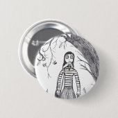 Creepy Halloween Ronde Button 5,7 Cm (Voorkant /achterkant)