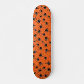 Creepy Halloween Spiders Skateboard (Voorkant)