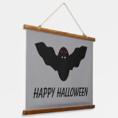 Creepy Halloween Vampire Bat Aangepast Hangend Wandkleed (Gebogen)
