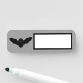 Creepy Halloween Vampire Bat Naamplaatje (In situ)