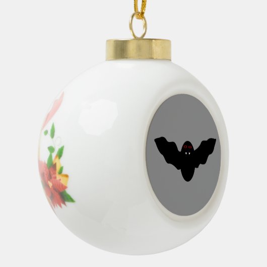 Creepy Halloween Vampire Bat Ornament (Links)