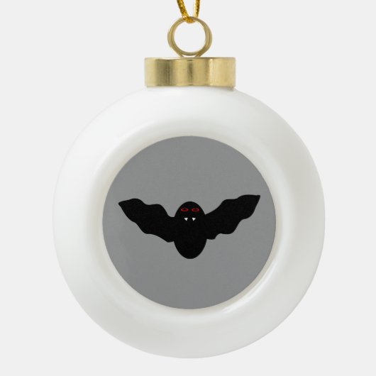 Creepy Halloween Vampire Bat Ornament (Voorkant)