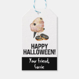 Creepy Happy Halloween Party Labels Favor Cadeaulabel
