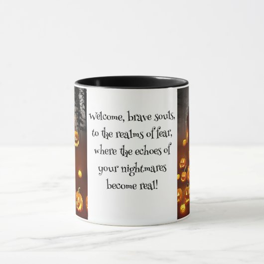 Creepy Haunted Halloween House Mok (Midden)