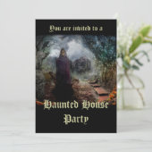 Creepy Haunted House en zijn Ghost Owner - Macabre Kaart (Staand voorkant)