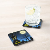 Creepy Haunted House Halloween Decorative Onderzetter (Rechterzijde)