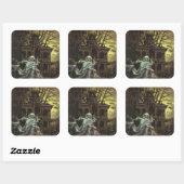 Creepy Haunted House Halloween sticker (Vel)