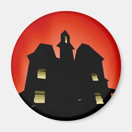 Creepy Haunted House Magneet (Voorkant)