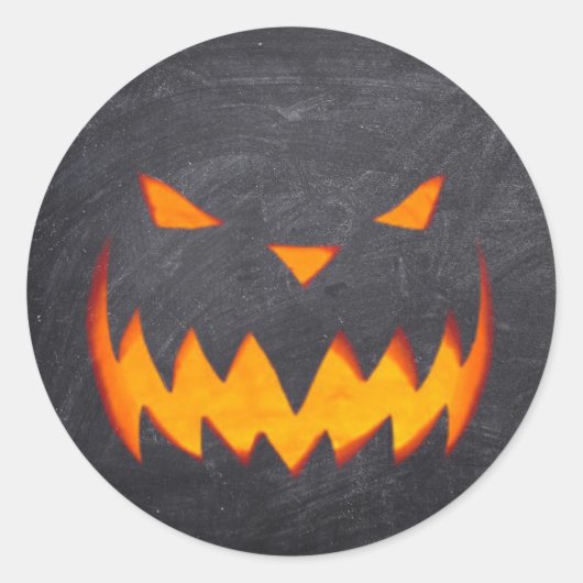 Creepy Hollow Halloween Jack o'Lantern Stickers (Voorkant)