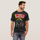 Creepy  Horror Comic Book Enge Zombies T-shirt (Voorkant volledig)