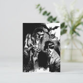 Creepy Horror Creature Nightmare Briefkaart (Staand voorkant)