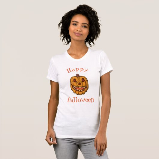 Creepy Jack-o-lantern T-shirt (Voorkant volledig)