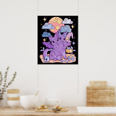 Creepy Kawaii Chibi Horror Pastel Gothic Poster (Keuken)