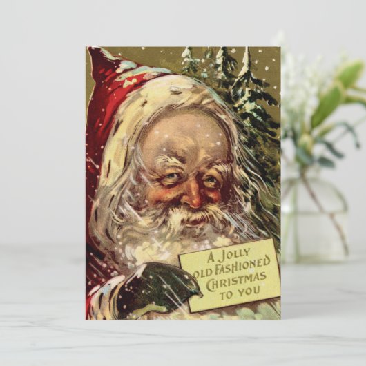 Creepy Kerstman Kaart (Staand voorkant)