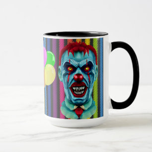 Creepy Killer Zombie Clown Horror Art Mok
